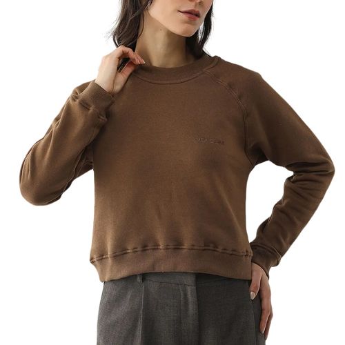 Moletom Feminino Volcom Raglan Careca MARROM-VLBL010037- -1-